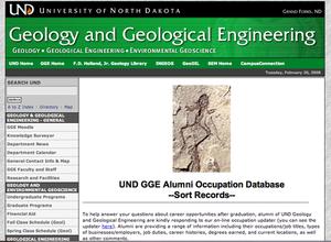 Screen shot of UND