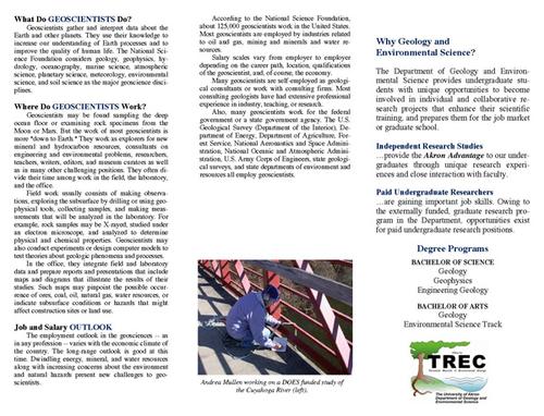 University of Akron recruitment brochure, page 2