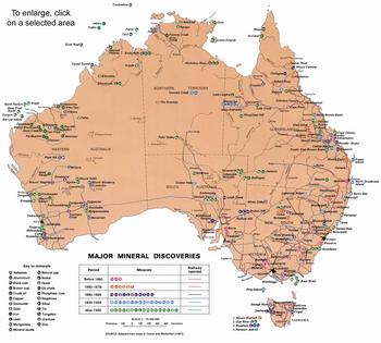 Australia Mine Map