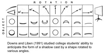 Experimental set up for shadow shapes