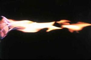 Flaming Ice--Burning Methane Hydrate Ice
