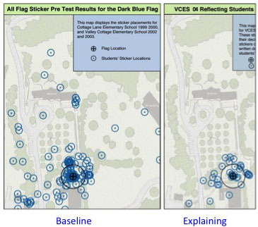 Maps of blue flag data 