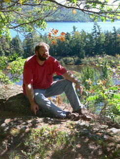 Eric Ribbens at a study site