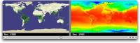 global image showing vegetation versus temperature Dec 1982