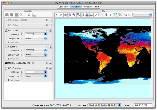 10 click on South America
