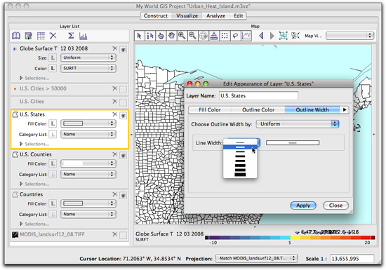 11 edit outline width