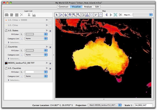 15 zoomed around Australia 