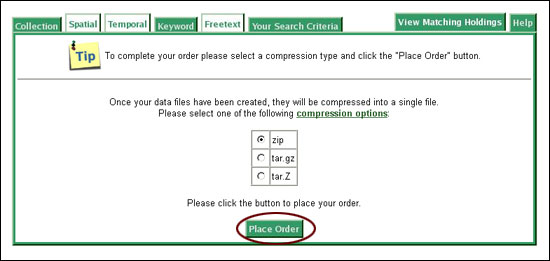choose a compression type