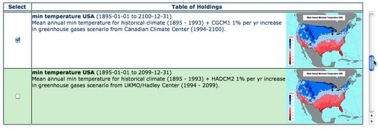 sample of holding selection