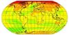 temperature change map