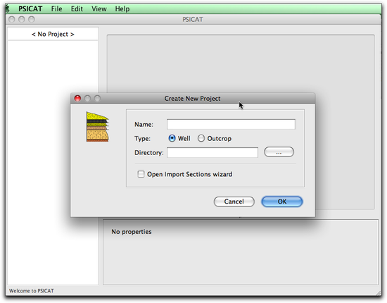 2 new project wizard