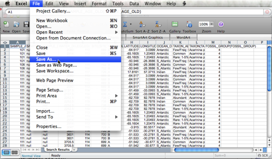 file save as