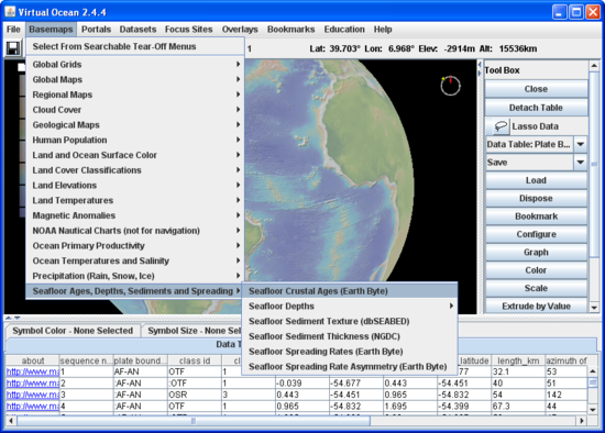 seafloor crustal ages basemap