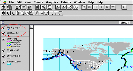 Two earthquake themes turned on