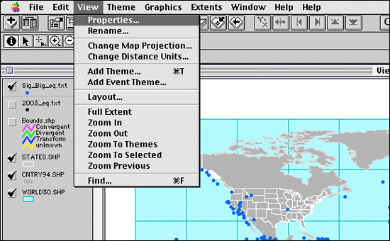 Changing the scale of the view with view properties