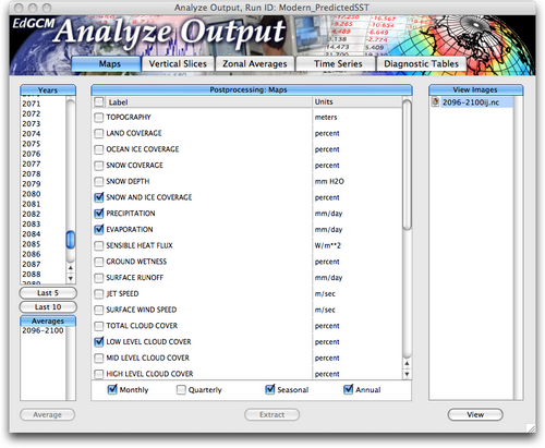 analyze output window map selects