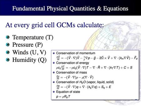 GCM equations