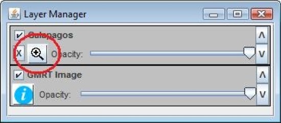 Galapagos layer manager view