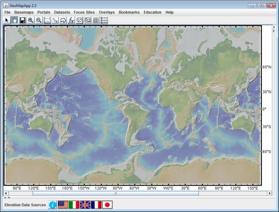 GeoMapApp World View