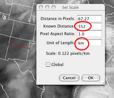 This image shows the Set Scale window.