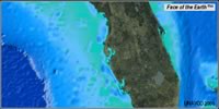 Map image centered on St. Petersburg 200 x 400 km 360 pixels wide