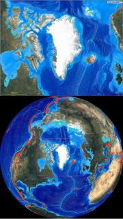 Local and Index view from space maps centered on Greenland