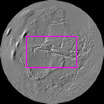 Index image centered on Valles Marineris