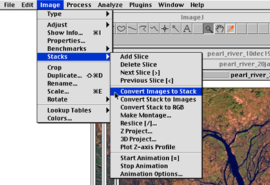 Choose ImagesStacksConvert Images to Stack