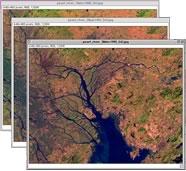Thumbnail of three satellite images