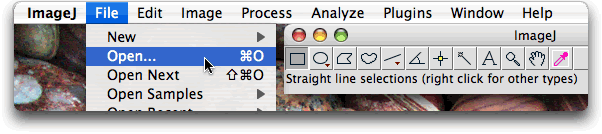Select File then Open
