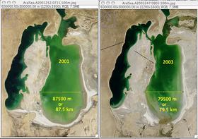 95.5 km across 2001 image 79.5 km across 2003 image