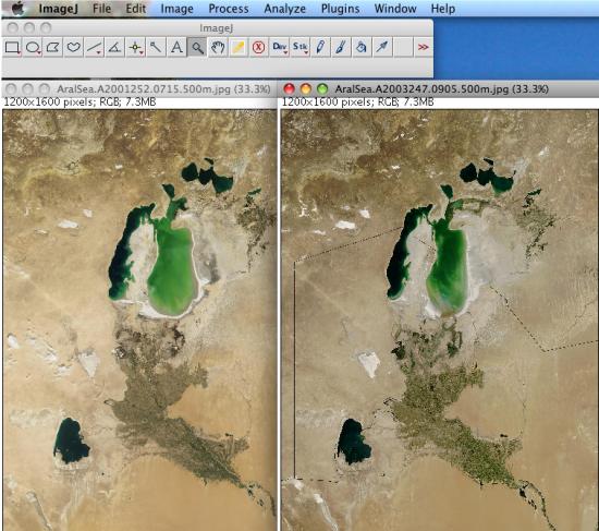 two images side by side