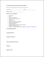 Investigation Template Thumbnail