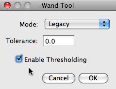 enable thresholding