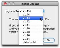 ImageJ Updater Window Options