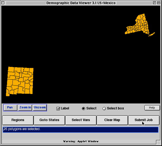 Submit counties of New Mexico and New York job