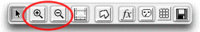 magnify and demagnify buttons