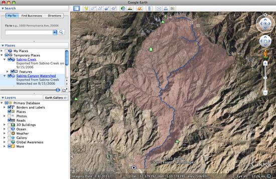 sabino canyon watershed