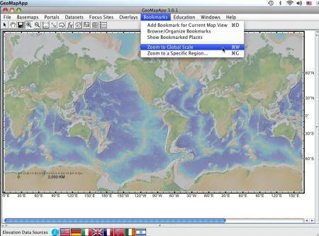 Bookmarks menu- back to global