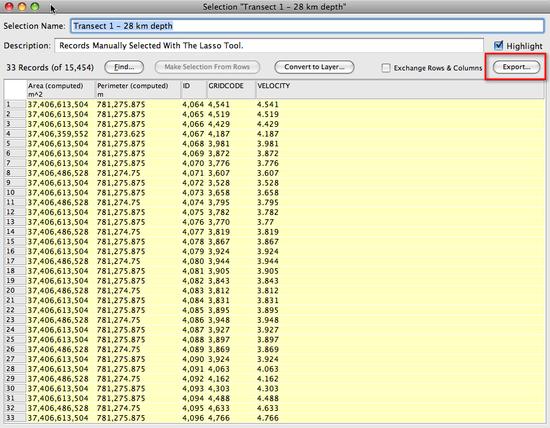 6. export data