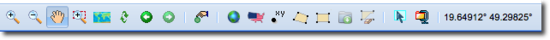 DEM explorer tool bar