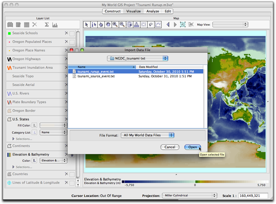 select file