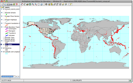 source events on map