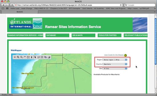 RamsarGISSelectAfrica