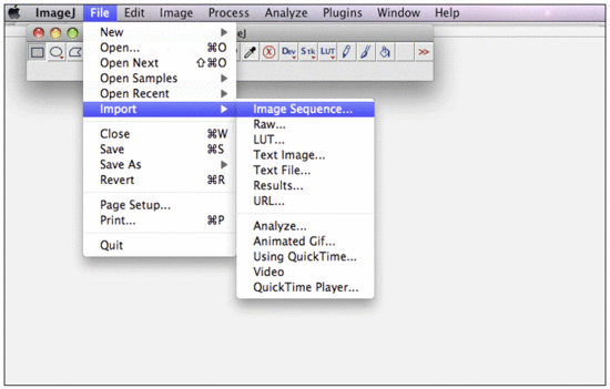 ImageJ Import Image Sequence