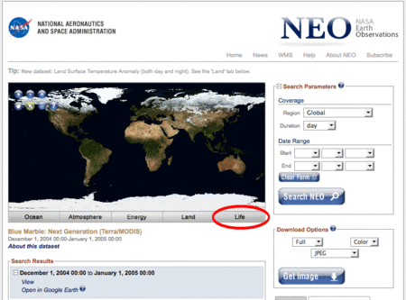 NEO: Choose Topic Area