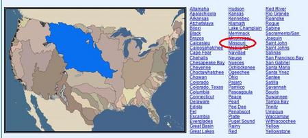 EDNA interactive map
