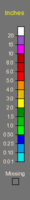 legend for observed precip data