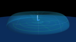 Illustration of Low Pressure at the Heart of a Hurricane