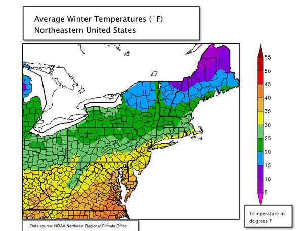 Northeast Regional Climate map 2